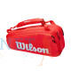 Wilson Super Tour 6 Pack Rood