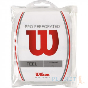 Wilson Overgrip Pro Perforated 12 pack Wit