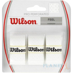 Wilson Pro Overgrip Perforated 3 pack Wit