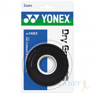 Yonex Dry Grap 3-pak AC140 Zwart